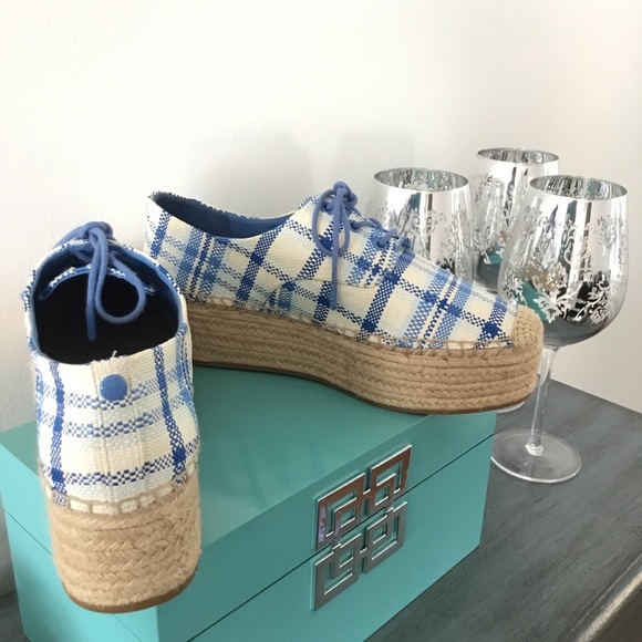 Tory Burch Shoes - Tory Burch Braided Platform Lace Up Espadrille